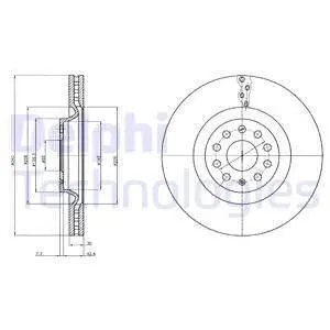 BG9109C Тормозной диск DELPHI подбор по vin на Brocar