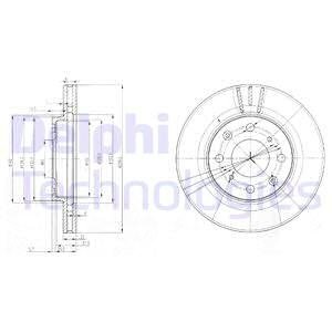 BG3794 Тормозной диск DELPHI підбір по vin на Brocar