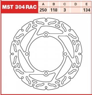 MST304RAC Гальмівний диск TRW підбір по vin на Brocar