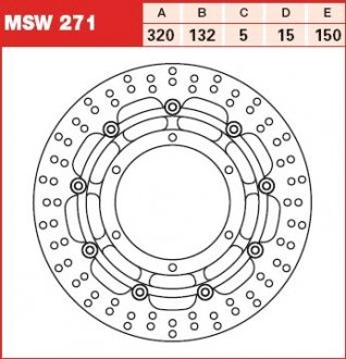 MSW271 Гальмівний диск TRW підбір по vin на Brocar