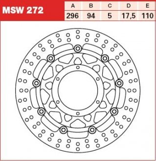 MSW272 Гальмівний диск TRW підбір по vin на Brocar