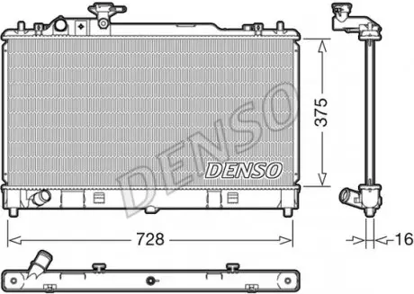 DRM44033 Теплообмінник DENSO підбір по vin на Brocar