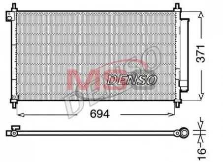 DCN40012 Конденсатор DENSO підбір по vin на Brocar