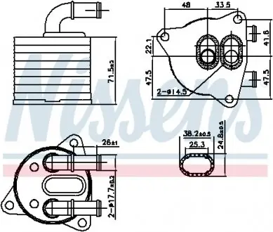 91286 Радіатор оливний First Fit NISSENS підбір по vin на Brocar