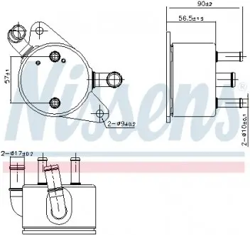 91284 Охолоджувач мастила NISSENS подбор по vin на Brocar
