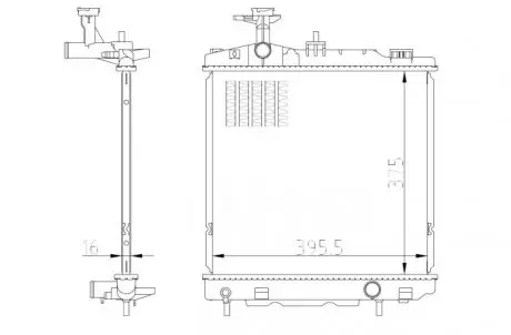 550022 Радіатор NRF підбір по vin на Brocar