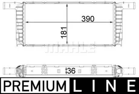 CR1941000P Радіатор, система охолодження двигуна MAHLE / KNECHT підбір по vin на Brocar