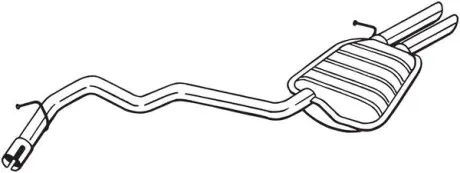 280411 Глушник BOSAL підбір по vin на Brocar