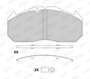 BCV29030BK Колодки гальмівні, WVA 29030, WVA 29113 BERAL підбір по vin на Brocar