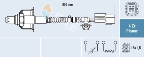 77712 SONDA LAMBDA SZEROKOPASMOWA FAE підбір по vin на Brocar