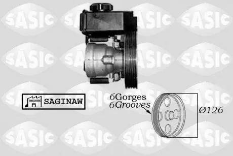 7070009 Гидравлический насос, рулевое управление SASIC підбір по vin на Brocar