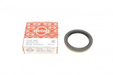 871170 Сальник маточини колеса 40 x 52 x 7/8 ELRING підбір по vin на Brocar
