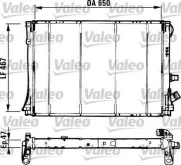 731529 Радіатор, охолодження двигуна VALEO підбір по vin на Brocar