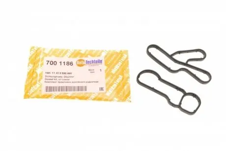 7001186 Прокладка радіатора масляного BMW 3 (E90/F30/F80)/5 (F10)/7 (F01/F02/F03/F04)/X3 (F25) 07-18 (к-кт) AUTOTECHTEILE підбір по vin на Brocar