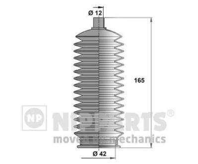 N2847015 Пыльник рулевого механизма NIPPARTS підбір по vin на Brocar