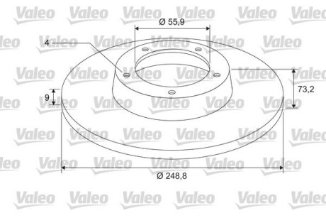 675412 Диск тормозной Z LOZYSKIEM VALEO подбор по vin на Brocar