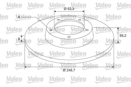 675408 Диск тормозной Z LOZYSKIEM VALEO подбор по vin на Brocar