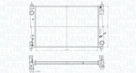 BM1843 CHLODNICA WODY MAGNETI MARELLI підбір по vin на Brocar