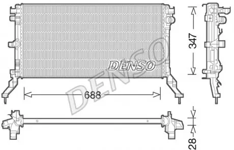 DRM23039 Теплообмінник DENSO підбір по vin на Brocar