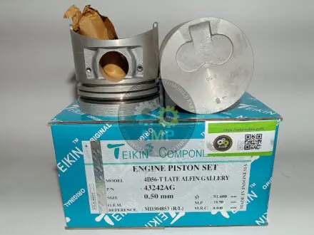 43242AG050 Поршні +0.50mm(к-кт на мотор) 4D56T/D4BH Mitsubishi Pajero,L200,L300/Hyundai H100,H1,Galloper TEIKIN підбір по vin на Brocar