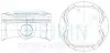 Поршни ремонт +0.50mm (к-кт на мотор) 2GR-FE 3,5L Toyota Camry, RAV-4, Venza, Lexus ES350 46363050