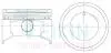 Поршні +0.50mm (к-кт на двигун) Mitsubishi 6G74 3,5L Mitsubishi Pajero 43271050