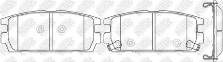 PN0098 Колодки задние GM Captiva, Antara, Suzuki XL-7 USA, Hyundai Terracan NiBK подбор по vin на Brocar
