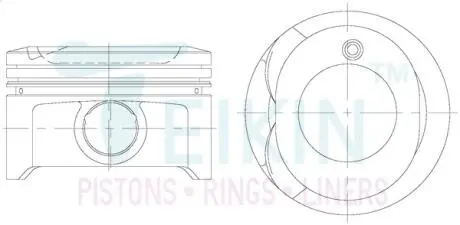 46334050 Поршні +0.50mm (к-кт на двигун) 1ZZ-FE Toyota Corolla, Celica, RAV-4 TEIKIN підбір по vin на Brocar