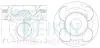 Поршні +1.00mm (к-кт на двигун) YD25DDTI Nissan Pathfinder, Navara 44684AG100