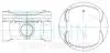 Поршні +1.00mm (к-кт на двигун) MR20DE Nissan Qashqai, X-Trail T31 44350100