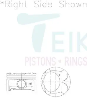 46397050 Поршні ремонт (+0.50мм) (к-кт на двигун) Toyota 3GR-FSE, Lexus GS TEIKIN підбір по vin на Brocar