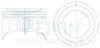 Поршень двигуна +0.50mm к-кт на двигун H25A Suzuki Grand Vitara 45131050