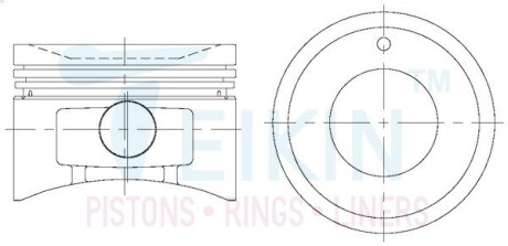 44688050 Поршні +0.50mm (к-кт на двигун) Almera Classic B10RS (QG16DE) TEIKIN підбір по vin на Brocar