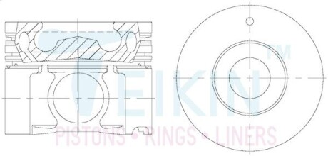 44672AG050 Поршні +0.50mm (к-кт на двигун) ZD30DDTi до 2004 Nissan Patrol TEIKIN підбір по vin на Brocar