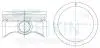 45156050 Поршні двигуна +0,50mm(к-кт на мотор)(1*1,2*2) K15B Suzuki TEIKIN підбір по vin на Brocar