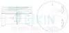 45152050 Поршні двигуна +0,50mm (к-кт на двигун) J20B Suzuki SX-4 TEIKIN підбір по vin на Brocar