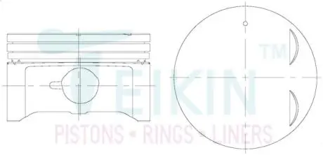 45152050 Поршні двигуна +0,50mm (к-кт на двигун) J20B Suzuki SX-4 TEIKIN підбір по vin на Brocar