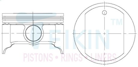 43290050 Поршни +0.50mm (к-кт на мотор) 6G75 3,8L Mitsubishi Pajero TEIKIN подбор по vin на Brocar