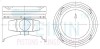 Поршні ремонт (+1.00мм) (к-кт на мотор) Mitsubishi 4G63D-T 43234100