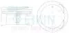 32607050 Поршні ремонт (+0.50мм) (к-кт на двигун) Daihatsu K3-VE-III TEIKIN підбір по vin на Brocar