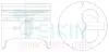32120050 Поршні +0.50mm (к-кт на двигун) Daihatsu Charade 1.0 Diesel TEIKIN підбір по vin на Brocar