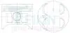 Поршні ремонт (+0.50мм) (к-кт на двигун) HONDA D15B1/D15B2 38145050