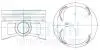 38202050 Поршни ремонт (+0.50мм) (к-кт на мотор) HONDA D16Y8-II TEIKIN підбір по vin на Brocar