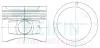 48224050 Поршні +0.50mm (к-кт на двигун) Volkswagen AAF,AAC,AEU TEIKIN підбір по vin на Brocar
