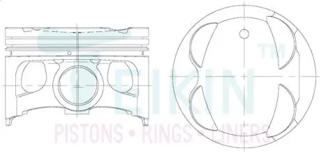 46701050 Поршні ремонт (+0.50мм) (к-кт на двигун) Toyota 3S-FE TEIKIN підбір по vin на Brocar