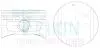 52105050 Поршні ремонт (+0.50мм) (к-кт на двигун) Kia CARNIVAL TEIKIN підбір по vin на Brocar