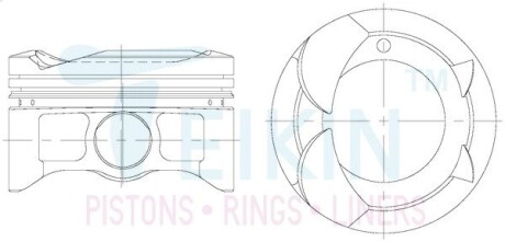46354STD Поршни стандарт (STD) (к-кт на мотор) Toyota 2NZ-FE TEIKIN подбор по vin на Brocar