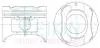 Поршні ремонт +0.50mm(к-кт на мотор) Mazda B6 (16v) 42172050
