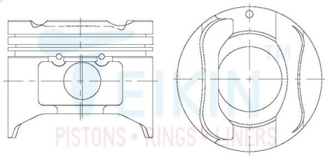 42172050 Поршні ремонт +0.50mm(к-кт на мотор) Mazda B6 (16v) TEIKIN підбір по vin на Brocar