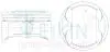 Поршні ремонт +1.00mm (к-кт на мотор) Hyundai G4KD 51144100